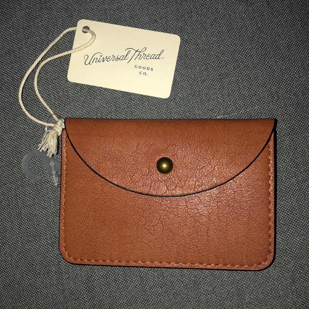 Card wallet in brown